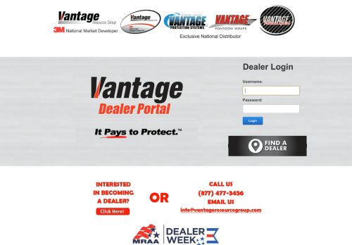 
                            9. Vantage Resource Group: Dealer Portal