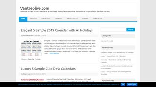 
                            6. vantreolive.com - Free 2019 Monthly Calendar