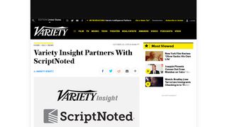 
                            6. Variety Insight Partners With ScriptNoted – Variety