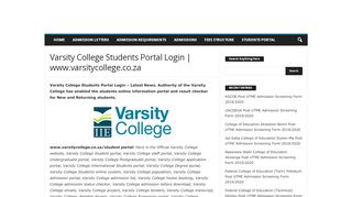 
                            3. Varsity College Students Portal Login | …