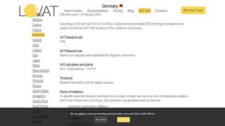 
                            8. VAT Info | Lovat