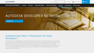 
                            7. Vault Developer Info | Autodesk App Store | ADN