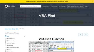 
                            9. VBA Find Function | How to use Excel VBA Find Function?