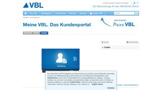 
                            2. VBL. Meine VBL. Das Kundenportal