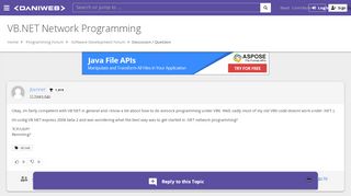 
                            7. VB.NET Network Programming | DaniWeb