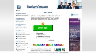 
                            9. VBS Ideas - FreeChurchForms.com