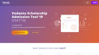 
                            8. Vedantu VSAT 2019 | Vedantu Scholarship …