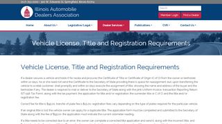 
                            9. Vehicle License, Title and Registration Requirements - Illinois ...