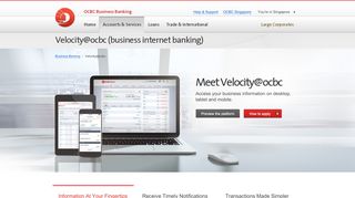 
                            4. Velocity@ocbc (business internet banking) - OCBC Bank