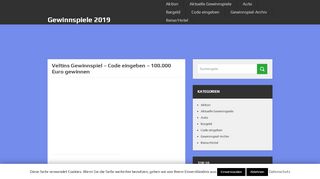 
                            6. Veltins Gewinnspiel - Code eingeben - 100.000 Euro ...