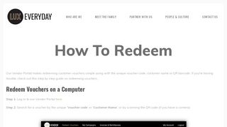 
                            1. Vendor - How to Redeem — Lux Everyday