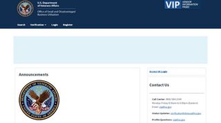 
                            2. Vendor Information Pages (VIP) - VA.gov