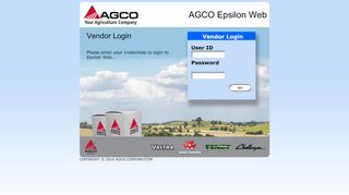 
                            3. Vendor Login - AGCO Parts Books