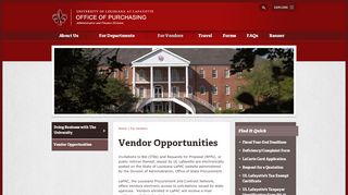 
                            8. Vendor Opportunities | Office of Purchasing