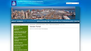
                            2. Vendor Portal - eThekwini Municipality