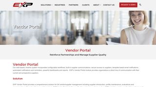 
                            7. Vendor Portal – EXP