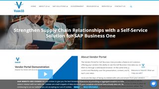 
                            2. Vendor Portal for SAP Business One - Vision33
