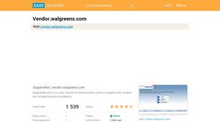
                            9. Vendor.walgreens.com: SupplierNet | vendor.walgreens.com