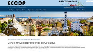 
                            8. Venue Universitat Politècnica de Catalunya - ECOOP 2017