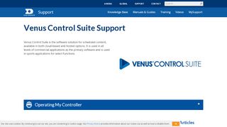 
                            1. Venus Control Suite Support - Daktronics