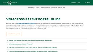 
                            1. Veracross Parent Portal Guide - Durham Academy
