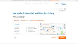 
                            8. VerbundVolksbank OWL eG Filiale Bad Driburg,Lange Str ...