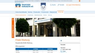 
                            1. Vereinigte Volksbank eG in Brakel Warburg - v-vb.de