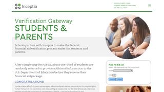 
                            4. Verification Gateway for Students - Inceptia