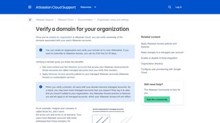 
                            6. Verify a domain for your organization - Atlassian Documentation