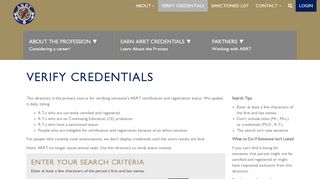 
                            4. Verify Credentials - American Registry of Radiologic …