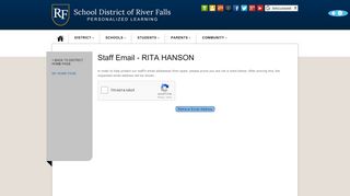 
                            8. Verify Email Address Request - River Falls - School District of River Falls