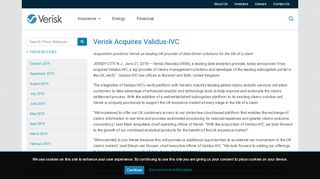 
                            9. Verisk Acquires Validus-IVC | Verisk Analytics