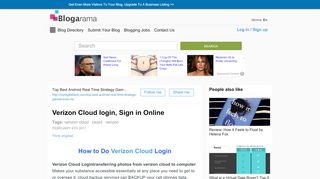 
                            7. Verizon Cloud login, Sign in Online - Blogarama