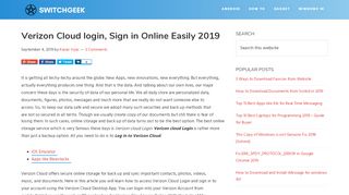 
                            5. Verizon Cloud login, Sign in Online Easily 2018 - …