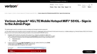 
                            3. Verizon Jetpack® 4G LTE Mobile Hotspot MiFi® 5510L - Sign ...