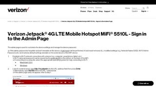 
                            2. Verizon Jetpack® 4G LTE Mobile Hotspot - Verizon Wireless