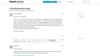 
                            8. Verkäuferkonto login - Hilfe für neue Verkäufer - Amazon Seller Forums