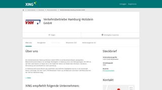 
                            5. Verkehrsbetriebe Hamburg-Holstein GmbH als Arbeitgeber ...