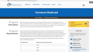 
                            10. Vermont Medicaid | Benefits.gov