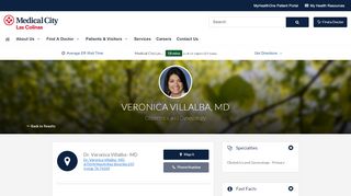 
                            9. Veronica Villalba MD - Find a Doctor | Medical City Las Colinas