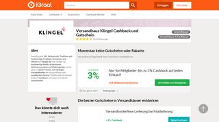 
                            7. ᐅ Versandhaus Klingel Cashback | Gutscheine und Geld ...