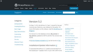 
                            9. Version 5.2 | WordPress.org