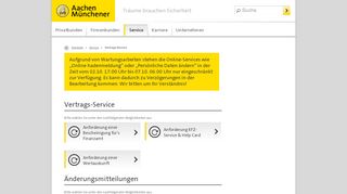 
                            2. Vertrags-Service: der Service der AachenMünchener ...