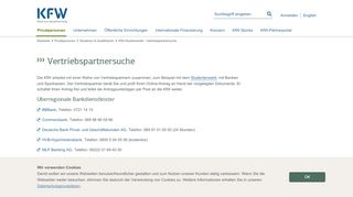 
                            4. Vertriebspartnersuche - KfW