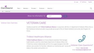 
                            6. Veteran Care | CareSource