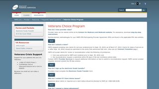 
                            3. Veterans Choice Program - Health Net Federal Services