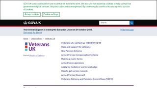 
                            5. Veterans UK - GOV.UK