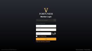 
                            2. VFortuness: Login To your Account