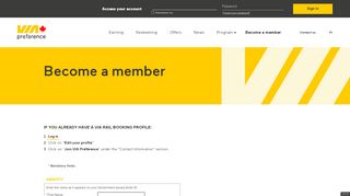 
                            5. VIA Préférence - Be a member