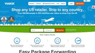 
                            5. Viabox | Leader in Package Forwarding | Free USA Address